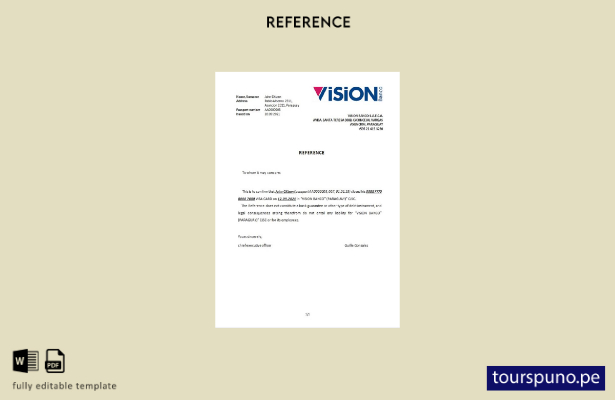 lista para imprimir plantilla de referencia de cierre de Paraguay Vision
